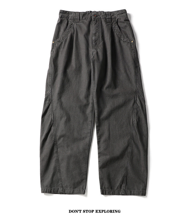 Unisex Solid Color Casual Pants
