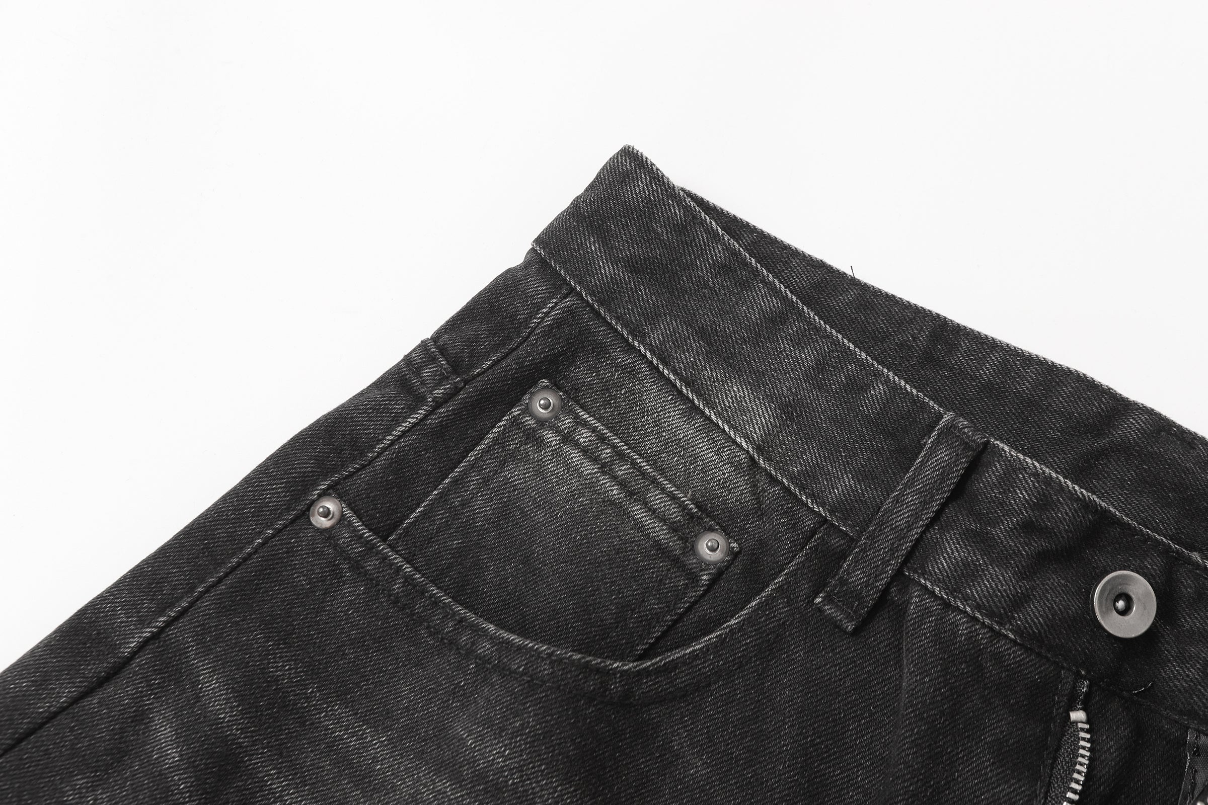DONOTLOGO Urban Edge Collection | Unisex Relaxed Fit Denim Shorts | Bold Cat Whisker Seaming & Faded Wash Finish with Classic Cotton Denim Fabric