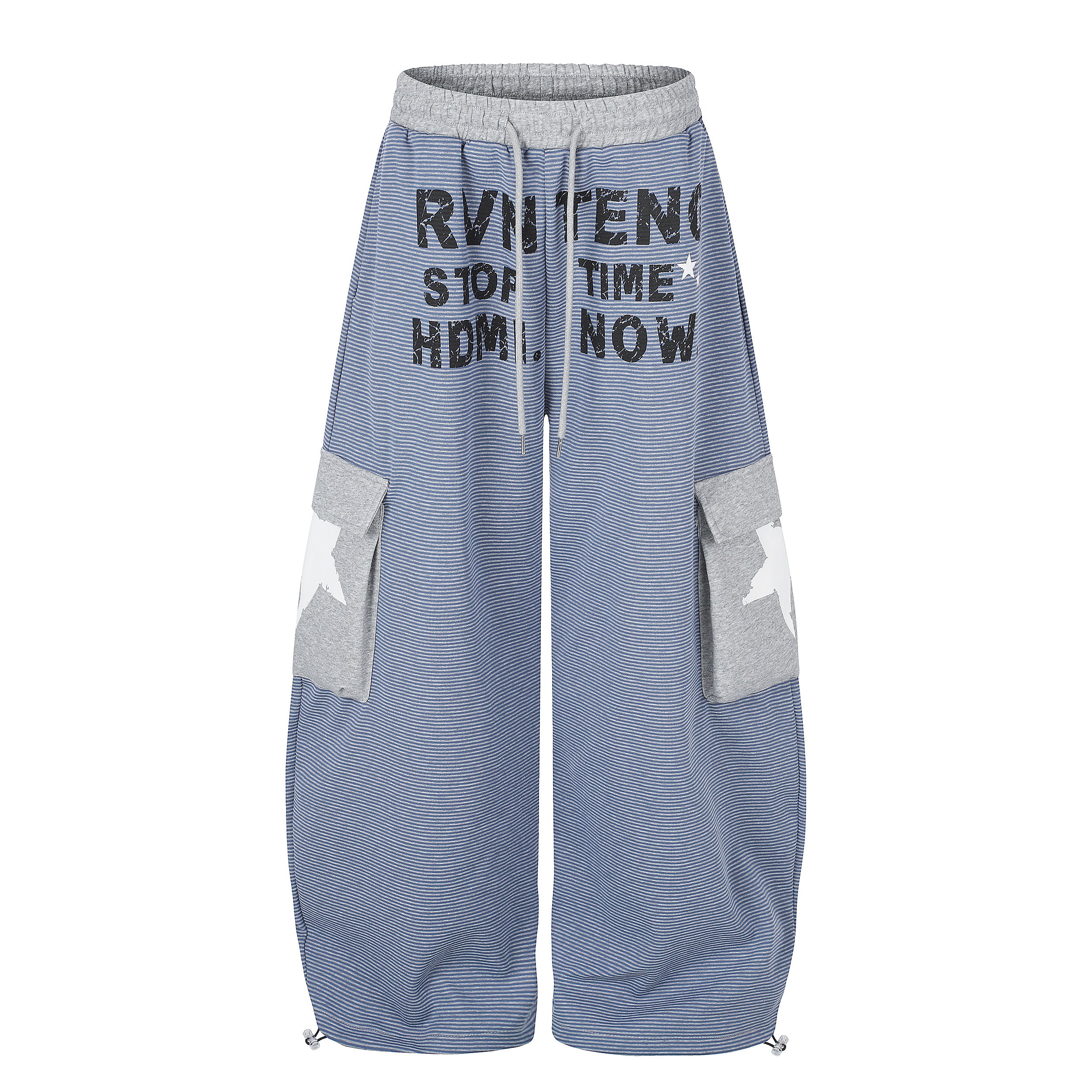 DONOTLOGO Urban Hip-Hop Collection | Unisex Relaxed Fit Sweatpants | Bold Letter & Star Motif with Soft Cotton Blend Fabric