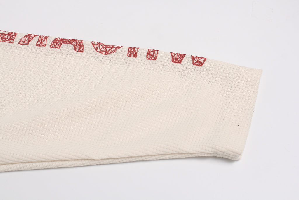 Unisex Vintage Distressed Letter Print Sweatshirt