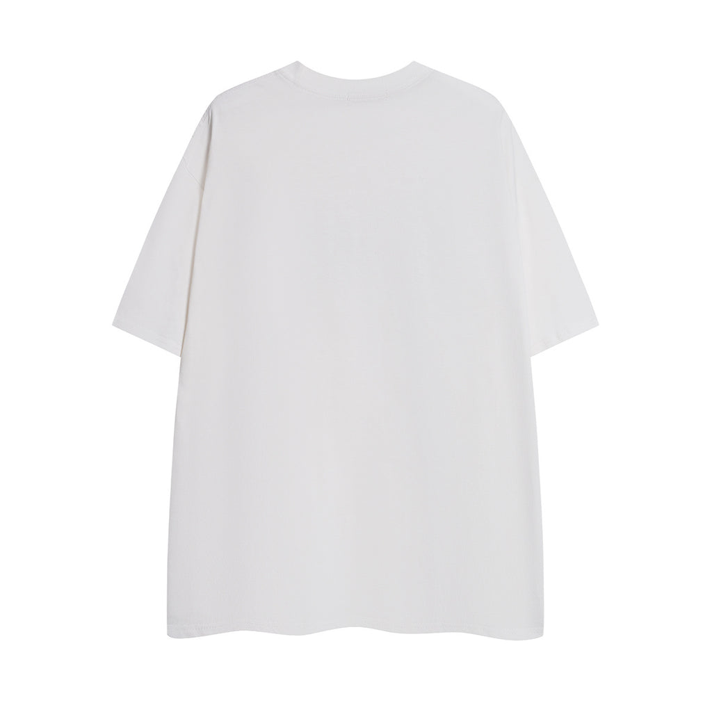 Unisex Trendy Loose Letter Print T-Shirt – Short Sleeve