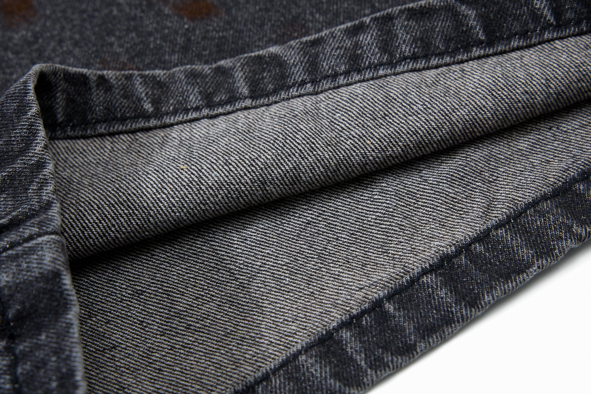 Unisex Vintage Washed Graffiti Denim Pants