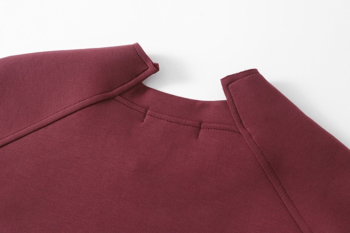 Unisex Streetwear Solid Crewneck Long-Sleeve Sweatshirt