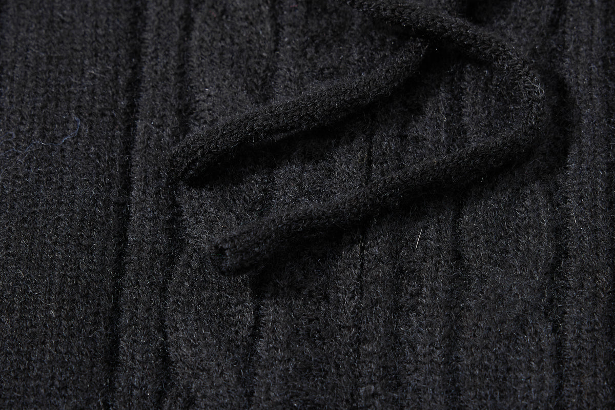 DONOTLOGO Cozy Streetwear Collection | Unisex Relaxed Silhouette Knit Cardigan | Bold Cable Texture & Soft Warm Fabric