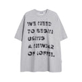 Unisex Streetwear Gradient Faded Letter Graphic Short-Sleeve T-Shirt