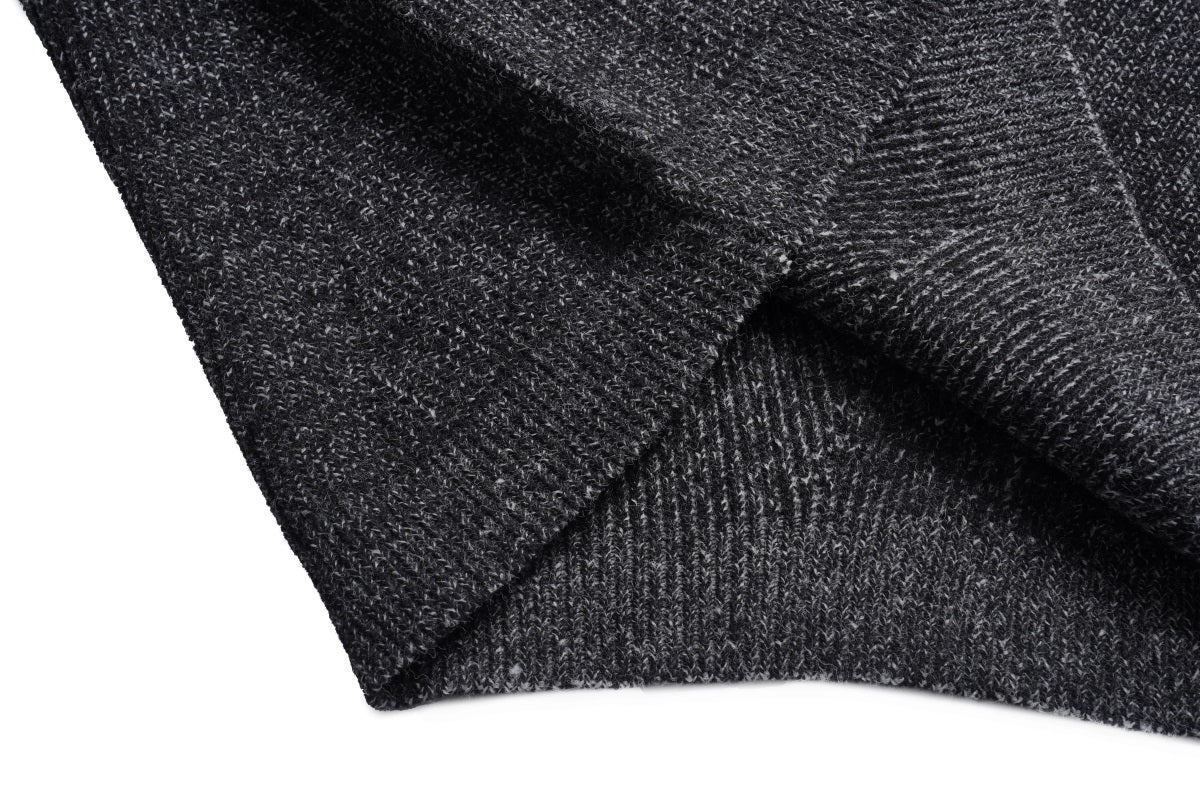 Unisex Loose-Fit Textured Knit Sweater with Studded Geometric Pattern