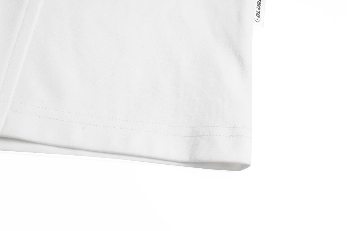 Unisex Buttoned T-Shirt with Reflective Lettering