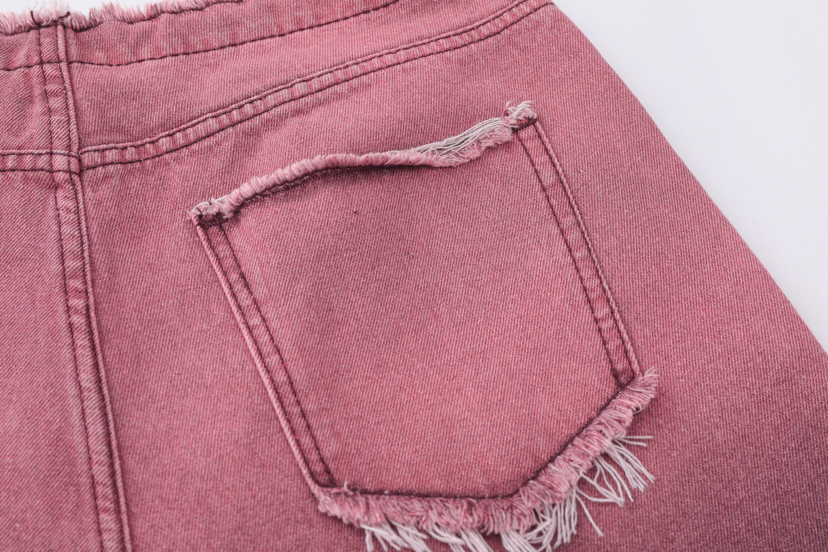 DONOTLOGO Ombre Letter Graphic Denim Shorts | Unisex Distressed Raw Hem Capris | Retro Streetwear Baggy Fit