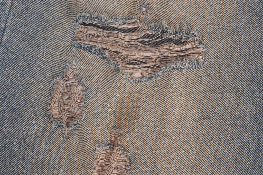 DONOTLOGO Grunge Streetwear Aesthetic | Unisex Oversized Balloon Jeans | Mud-Wash Denim with Detachable Plaid Sash & Gothic Embroidery