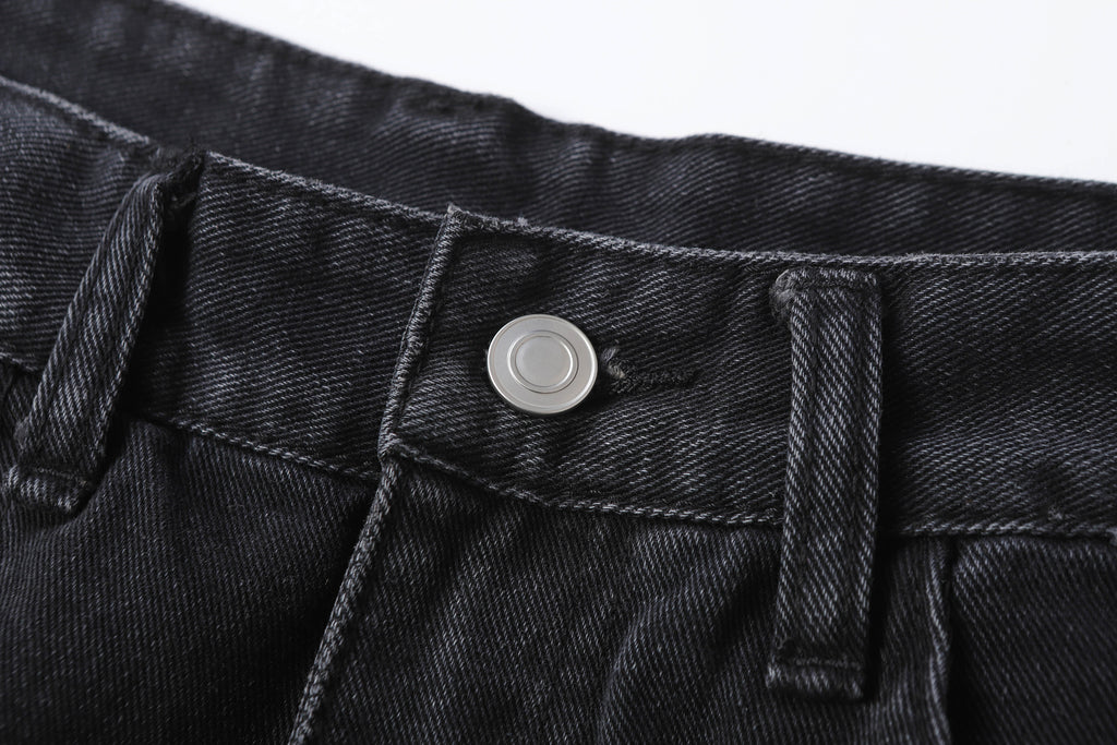 DONOTLOGO Retro Blue Cargo Jean Shorts | Unisex Y2K Wide Leg Denim Shorts with Functional Pockets | High Street Relaxed Fit Bottoms