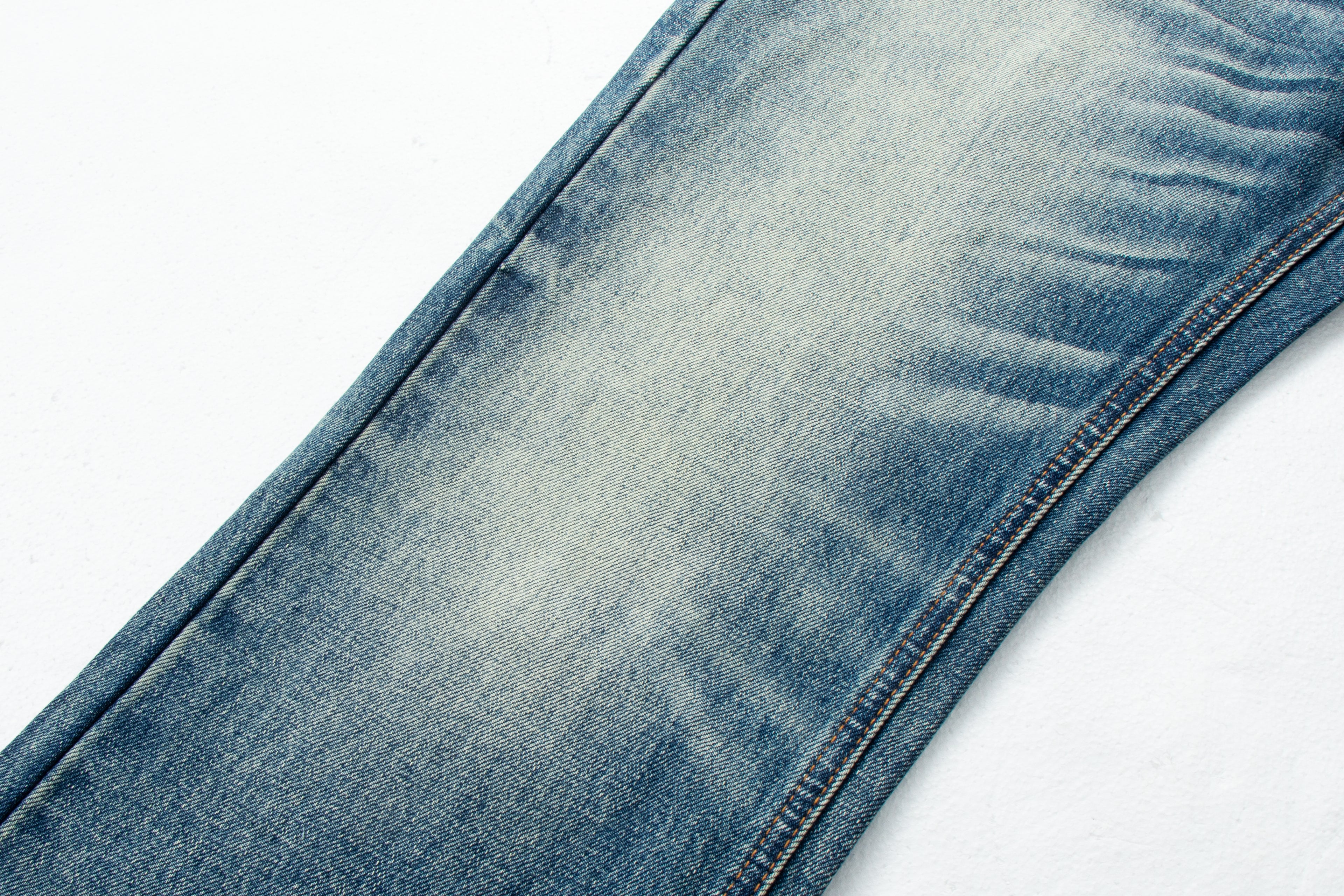 Vintage Distressed Straight-Leg Denim Jeans