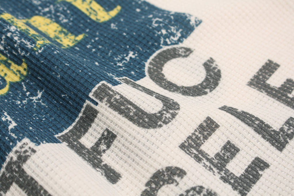 Unisex Vintage Distressed Letter Print Sweatshirt