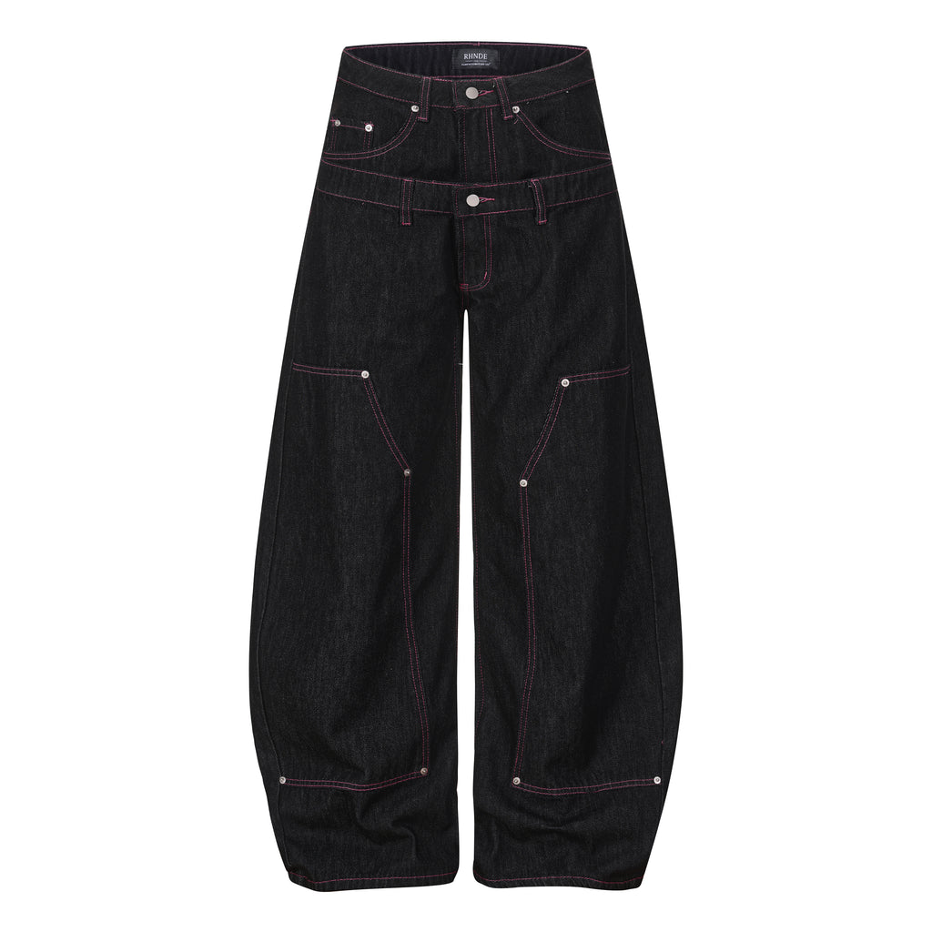 DONOTLOGO Urban Streetwear Collection | Unisex Curved Silhouette Trousers | Bold Star Motif & Soft Cotton Blend Fabric