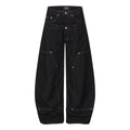 DONOTLOGO Urban Streetwear Collection | Unisex Curved Silhouette Trousers | Bold Star Motif & Soft Cotton Blend Fabric