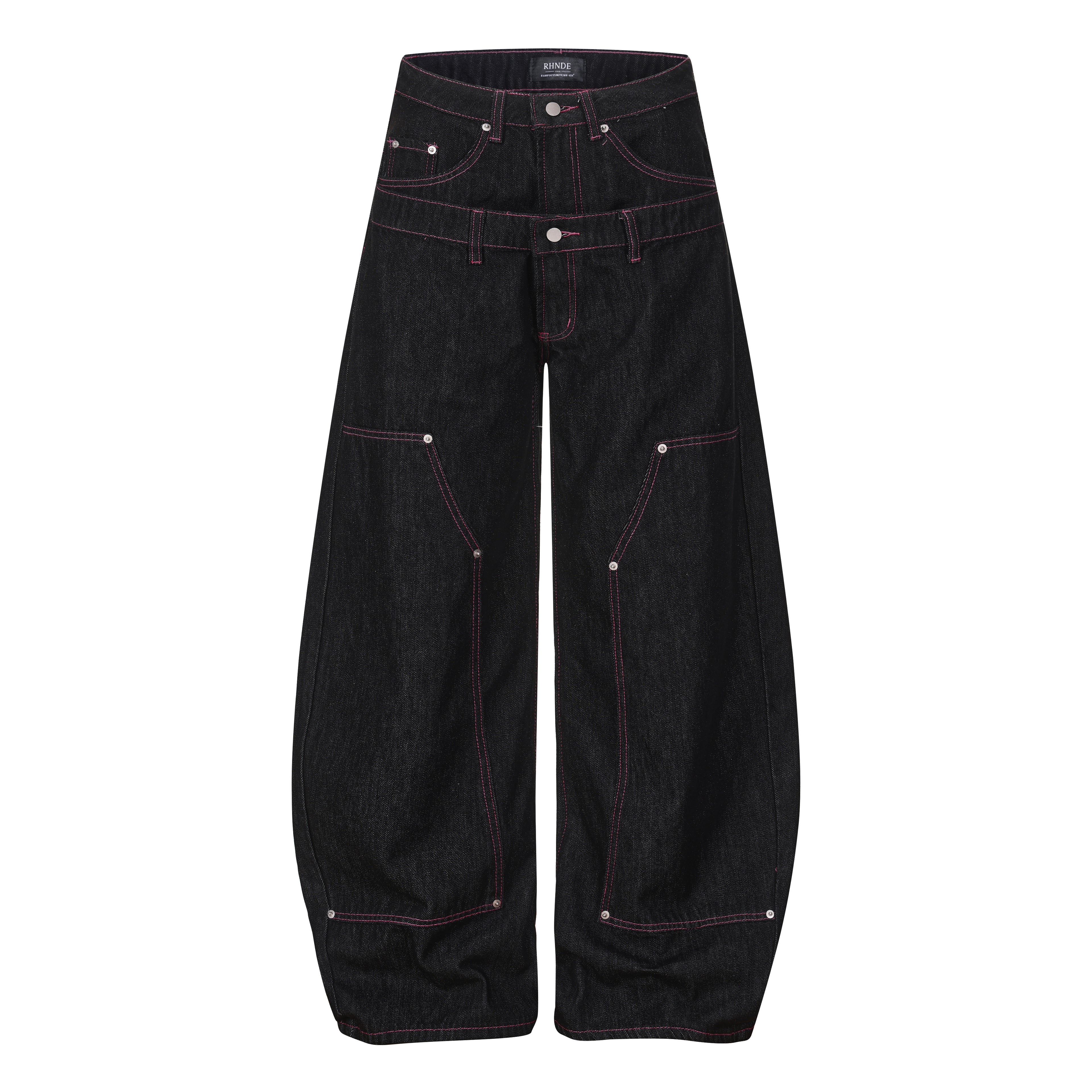 DONOTLOGO Urban Streetwear Collection | Unisex Curved Silhouette Trousers | Bold Star Motif & Soft Cotton Blend Fabric