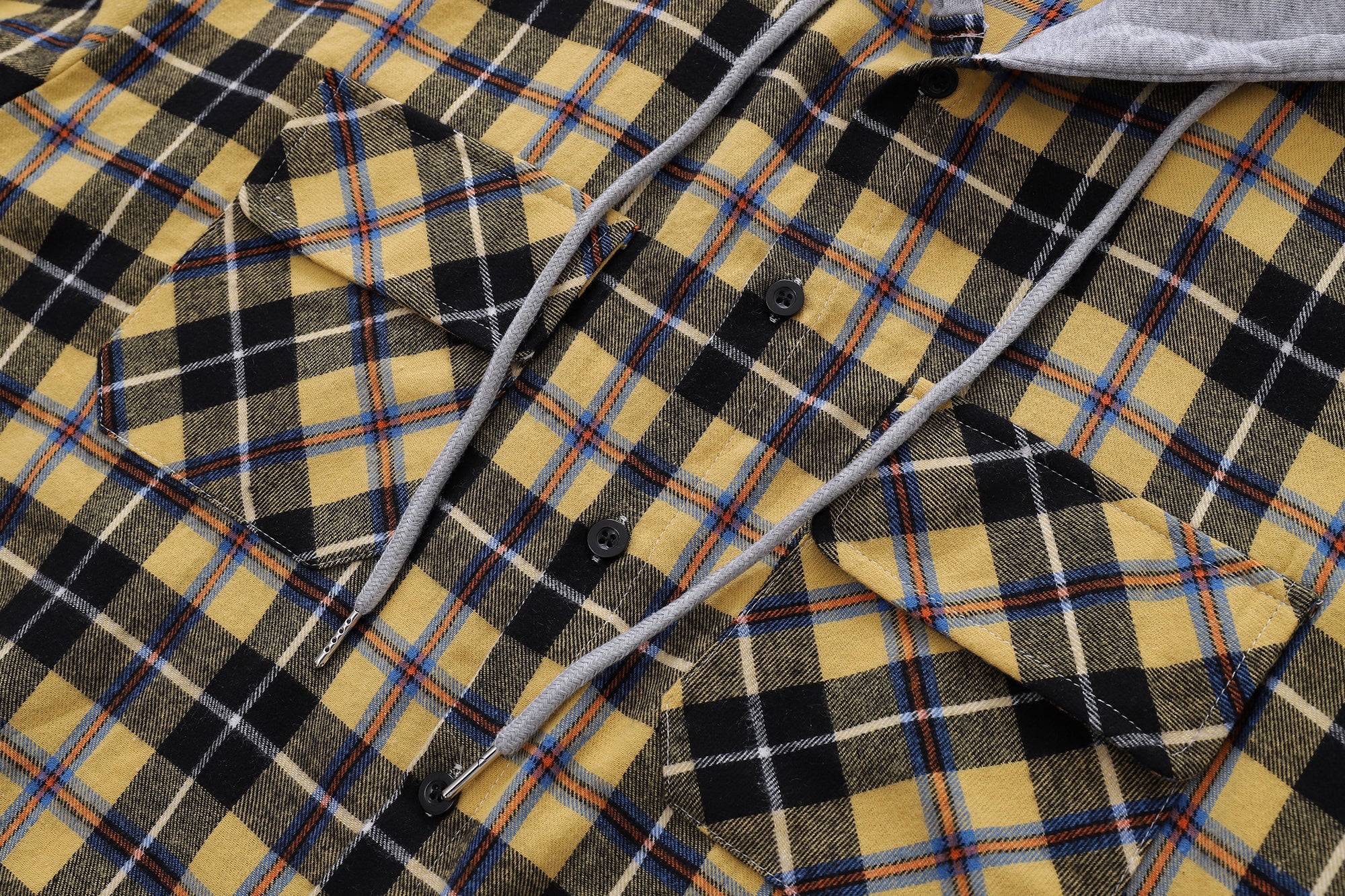 Unisex Checkered Patchwork Hoodie