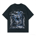 DONOTLOGO Neon Dystopia: Cyberpunk Aesthetic Oversized Tee - Heavyweight Vintage Wash Streetwear