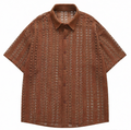 DONOTLOGO Unfailing Retro Knitwear | Unisex Oversized See-Through Lace Shirt | Boho Chic Summer Layering Piece