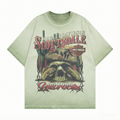 DONOTLOGO Deconstructed "Harley-Davidson Scottsdale" Graphic Tee - Unisex Vintage Washed Graphic T-Shirt - Edgy Streetwear Aesthetic Oversized Top