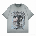 DONOTLOGO "Mechanical Soul" Distressed Graphic Tee - Cyberpunk Metal Typography Print Oversized Streetwear T-Shirt