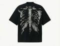 DONOTLOGO Urban Streetwear Collection | Unisex Relaxed Silhouette Tee | Bold Ribcage Motif & Soft Waffle Knit Fabric