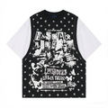 DONOTLOGO Live in Texas" Distressed Graphic Tee | Unisex Vintage Wash Star Pattern Shirt | NASCAR Joe Tour Merch Style